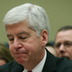 Gov. Rick Snyder, (R-MI), listens to members comments during a House Oversight and Government Reform Committee hearing, about the Flint, Michigan water crisis, on Capitol Hill